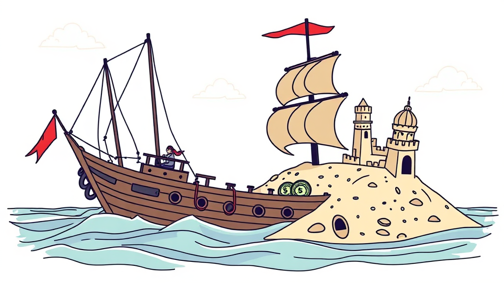 AI 부업 실패 사례 분석 (illustration 스타일)