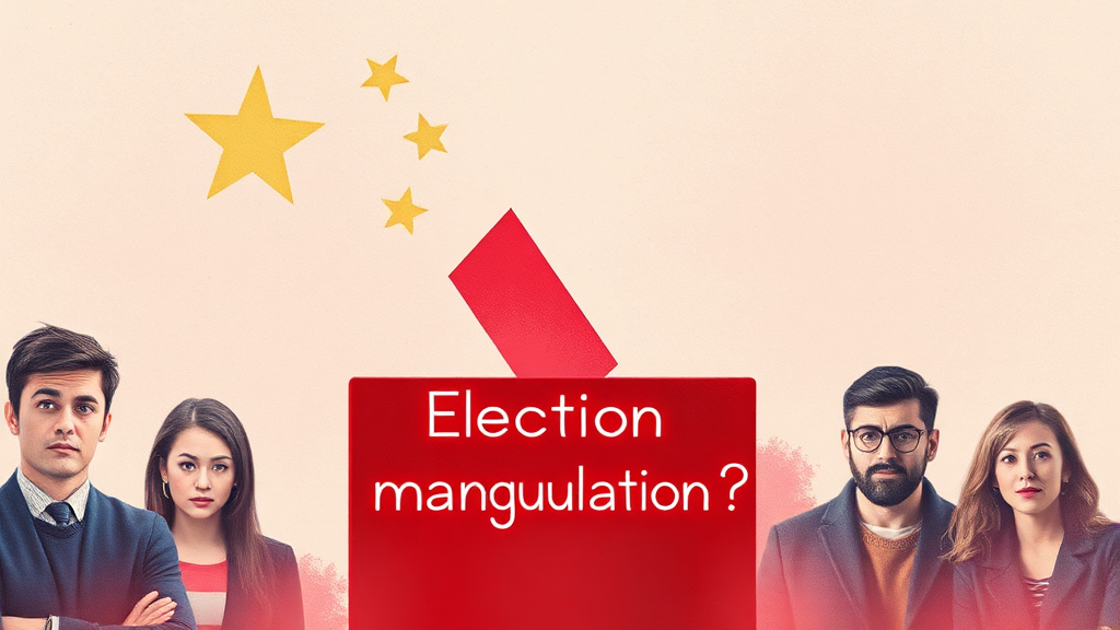 미국 대선 논란과 한국 선거 장비 의혹 (watercolor 스타일)