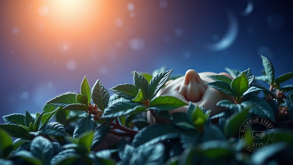 식물성 멜라토닌 선택 기준 (realistic 스타일)