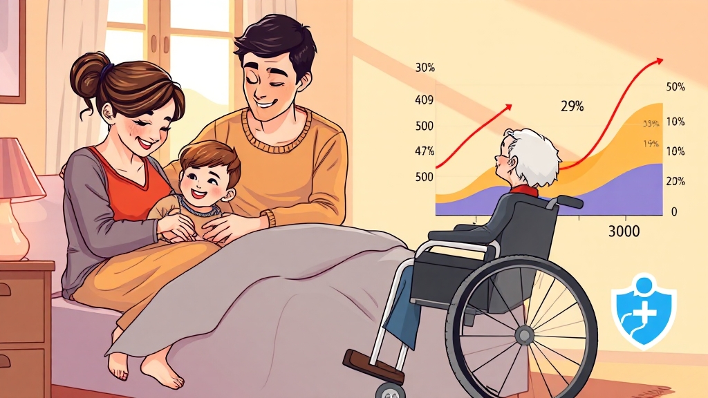 간병인보험, 왜 필요할까요? (cartoon 스타일)