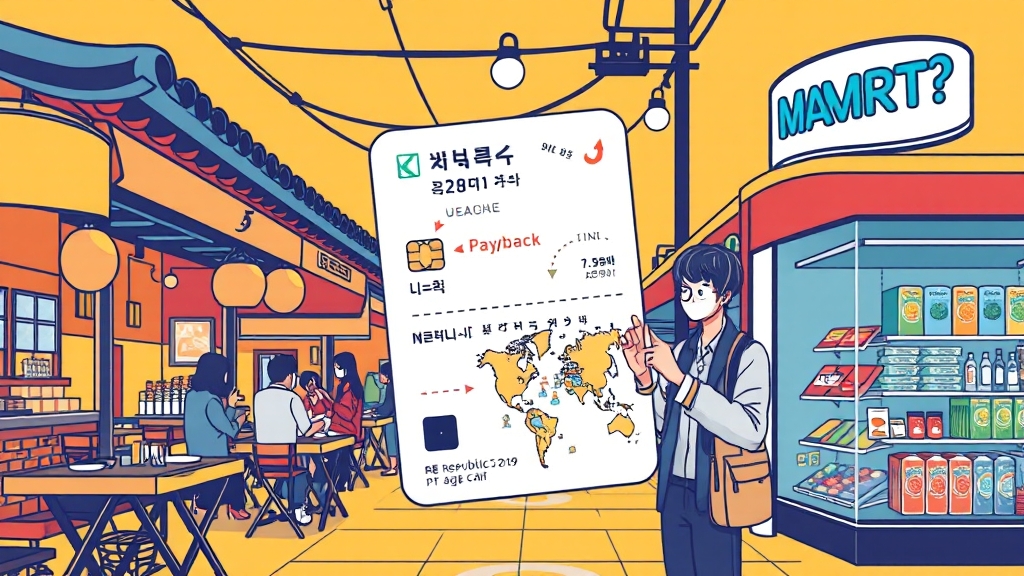 사용처 및 실적 조건 (illustration 스타일)