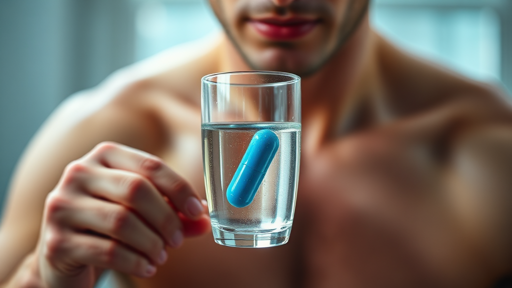 위고비 알약 복용법 및 주의사항 (realistic 스타일)