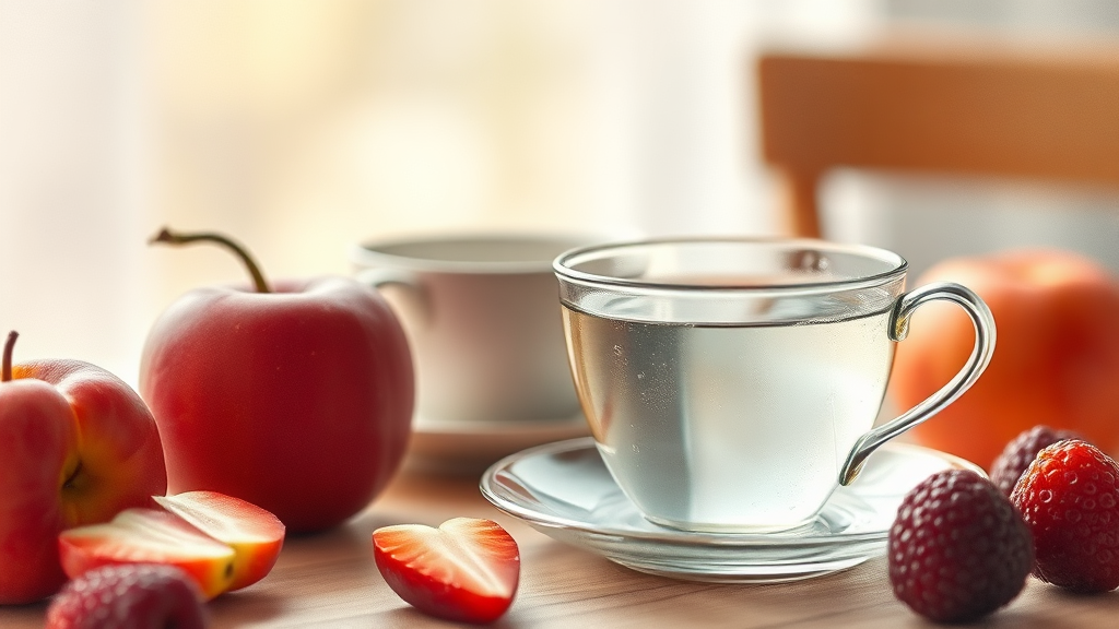 수분 섭취, 왜 중요할까? (watercolor 스타일)