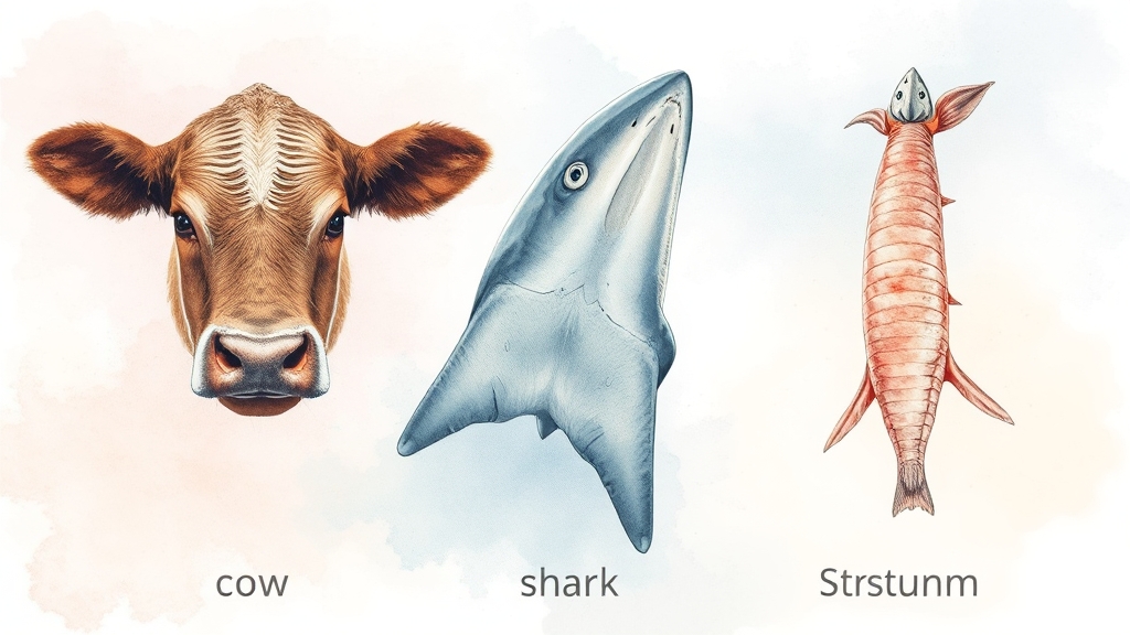 콘드로이친 종류별 비교 (watercolor 스타일)