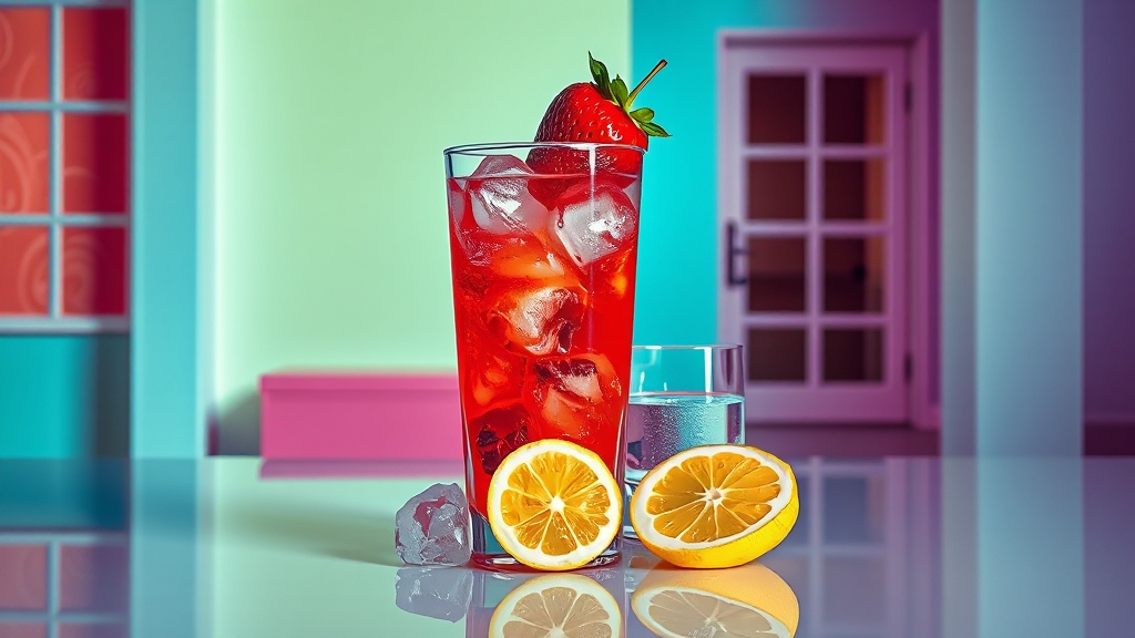 집에서 지디 하이볼 만들기! (popart 스타일)