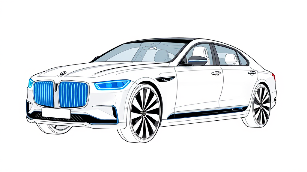 G90 페이스리프트 파워트레인 변화 (illustration 스타일)