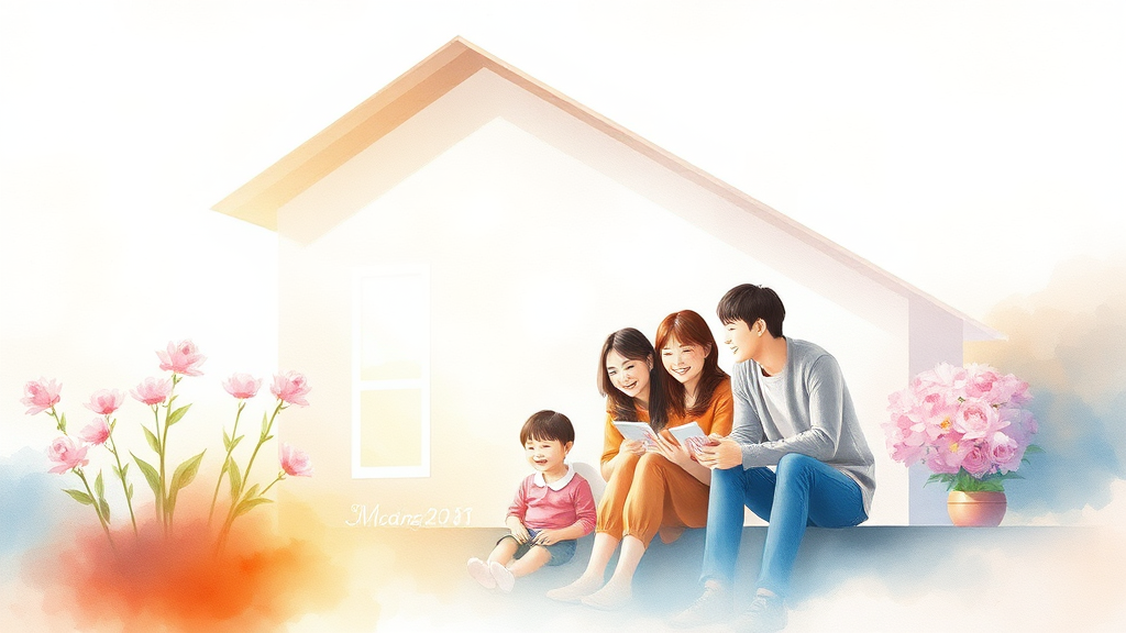 HUG 든든전세주택이란? (watercolor 스타일)