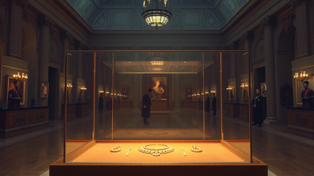 루브르 박물관 보안 개선 과제 (realistic 스타일)