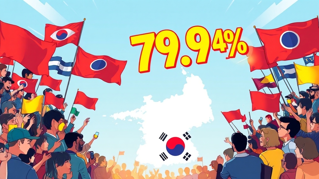 높은 투표율, 정치에 대한 관심 증가로 이어질까? (cartoon 스타일)
