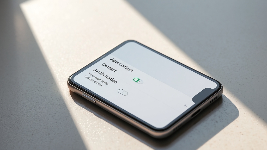 연락처 동기화 해제: 핵심 차단법 (realistic 스타일)