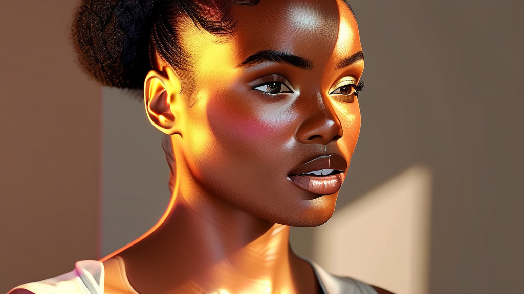 피부 장벽 강화와 수분 공급을 위한 핵심 성분 (realistic 스타일)