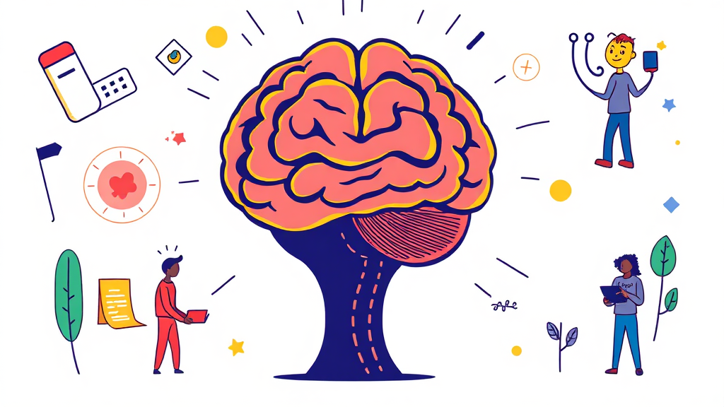 뇌전증 치료 방법: 약물, 생활 습관, 그리고 그 이상 (cartoon 스타일)