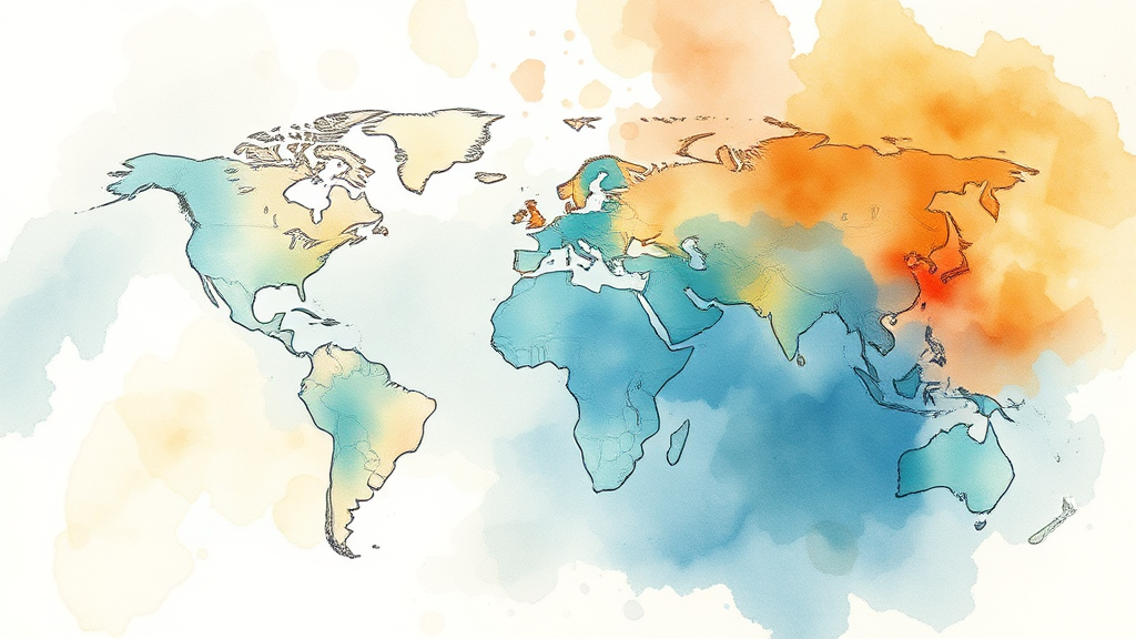 위기 상황별 투자 전략 (watercolor 스타일)