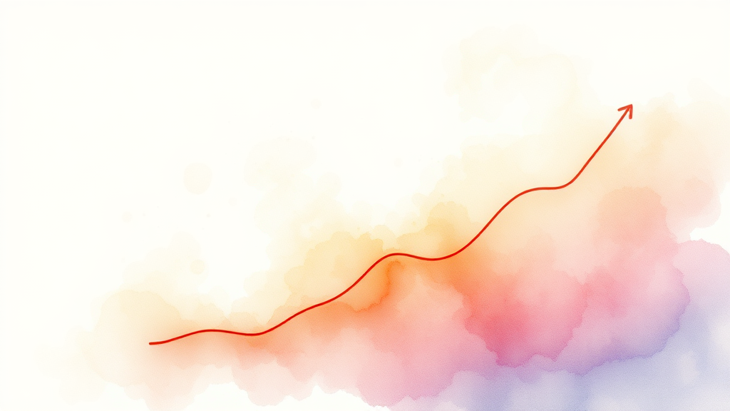 2025년 경제, 한눈에 보기 (watercolor 스타일)