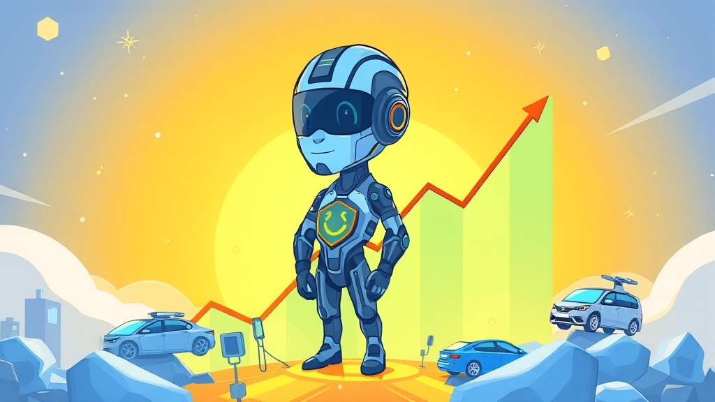 금리 인하, 주식 시장 영향 (cartoon 스타일)