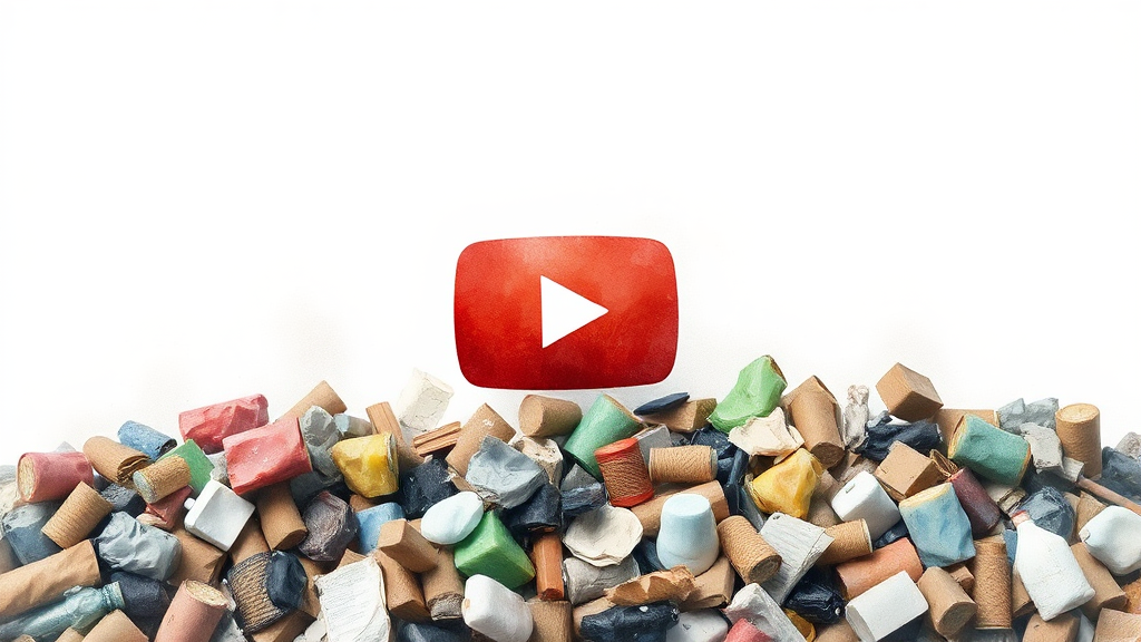 2026 AI 전쟁: 미래 책임은? 5 AI 슬롭 문제: 유튜브의 대응 (watercolor 스타일)