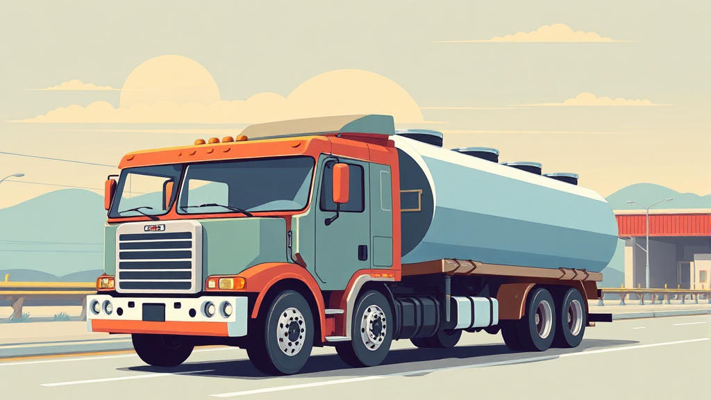 화물차 유가보조금 제도, 왜 필요할까요? (illustration 스타일)