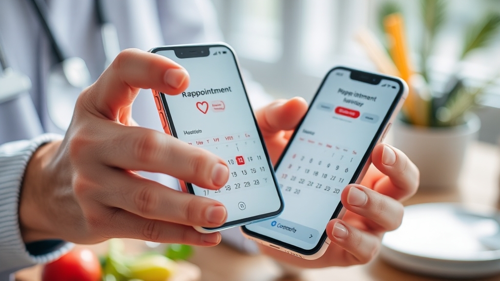 검진 예약, 어떻게 해야 할까요? (realistic 스타일)