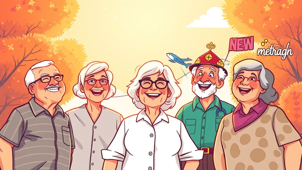 시니어 인기 직종은? (cartoon 스타일)