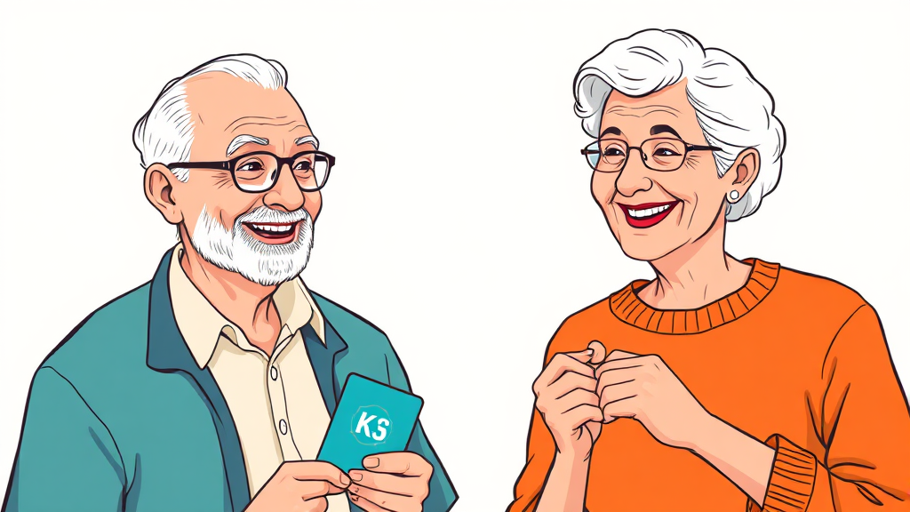 기후동행카드 vs K패스 모두의카드: 어르신 맞춤 비교 (illustration 스타일)