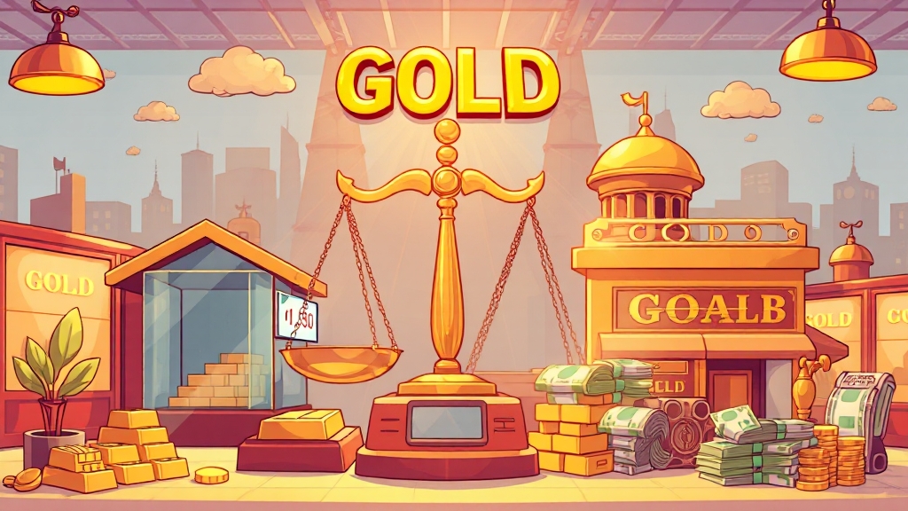 금 판매처, 어디가 좋을까요? (cartoon 스타일)