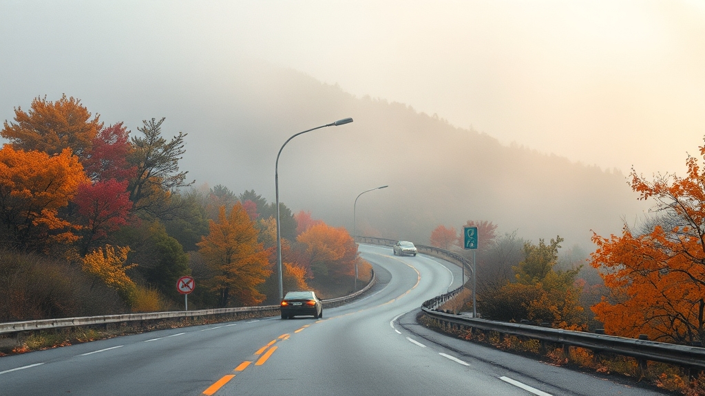 구천동 드라이브 코스 개요 (watercolor 스타일)