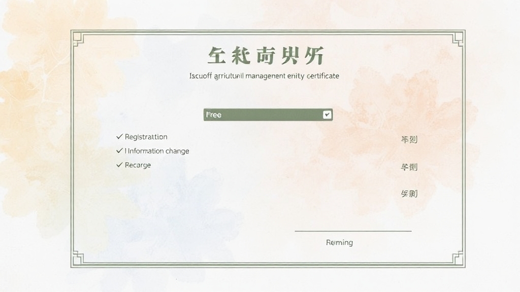 발급 시 유의사항 (watercolor 스타일)