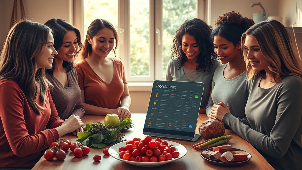 빈혈 치료와 약물 복용 가이드 (realistic 스타일)