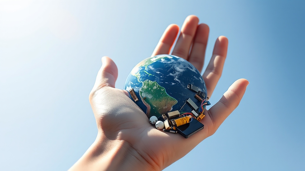 폐가전 처리, 환경 보호에 어떻게 기여할까요? (realistic 스타일)