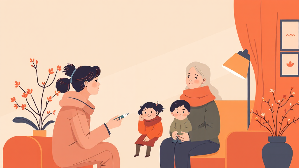 나에게 맞는 독감 백신 선택 기준 (illustration 스타일)