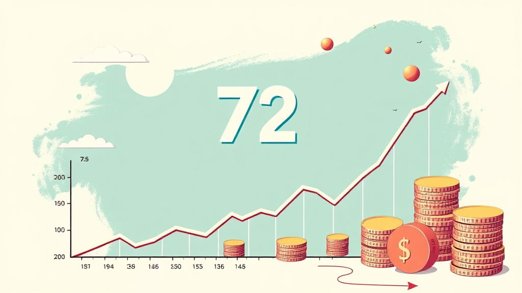 ETF 투자와 72법칙: 수익률별 원금 증식 속도 예측하기 (illustration 스타일)