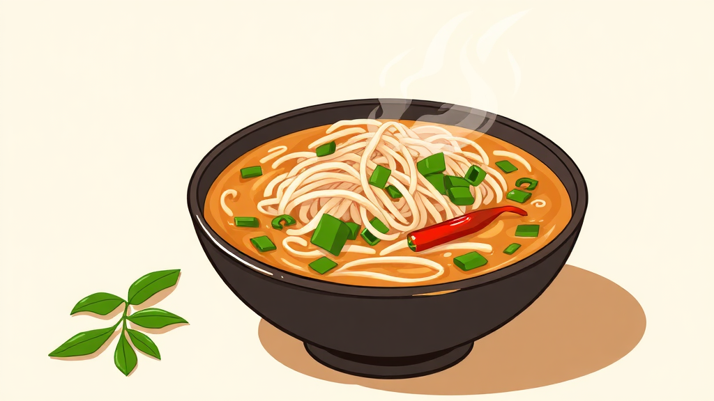 콩나물국 끓이는 순서 (illustration 스타일)