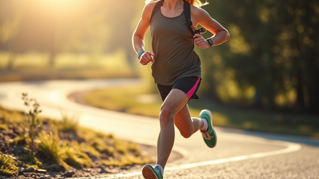 러닝 의류 및 용품: 완벽한 러닝을 위한 필수 아이템 (realistic 스타일)