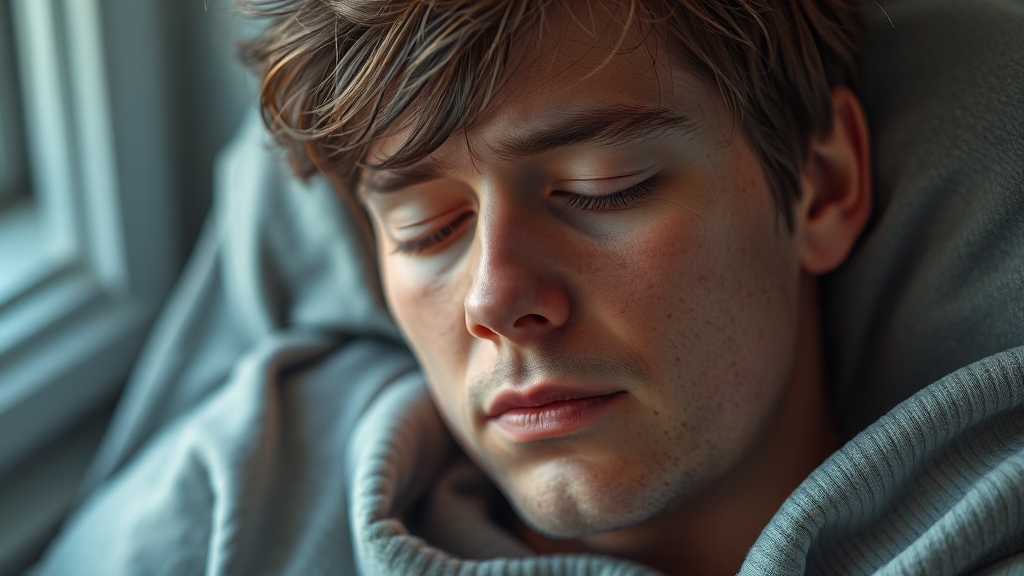 기면증 주요 증상 (realistic 스타일)