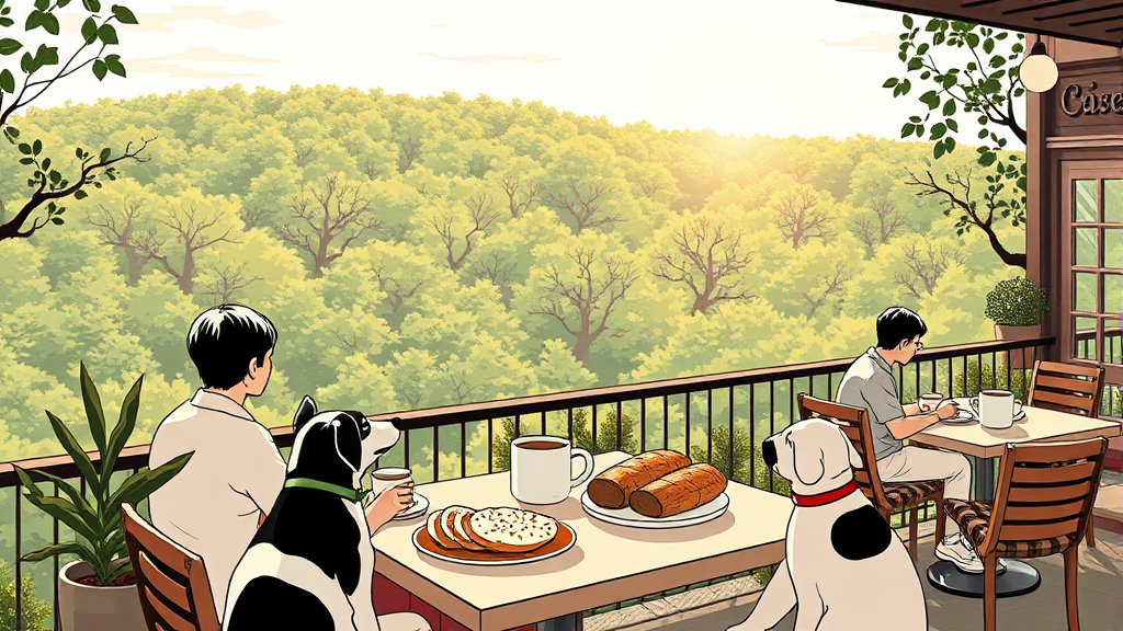 스윗솔트, 숲 속 힐링 공간 (illustration 스타일)