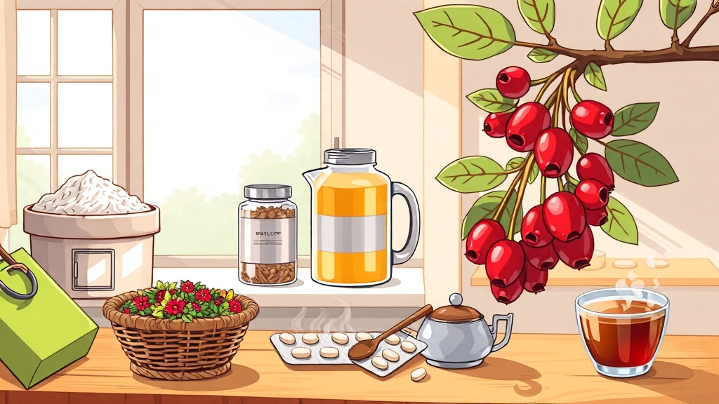 마가목 효능 7가지 & 섭취 가이드 7 마가목 제품 종류 & 선택 가이드 (cartoon 스타일)