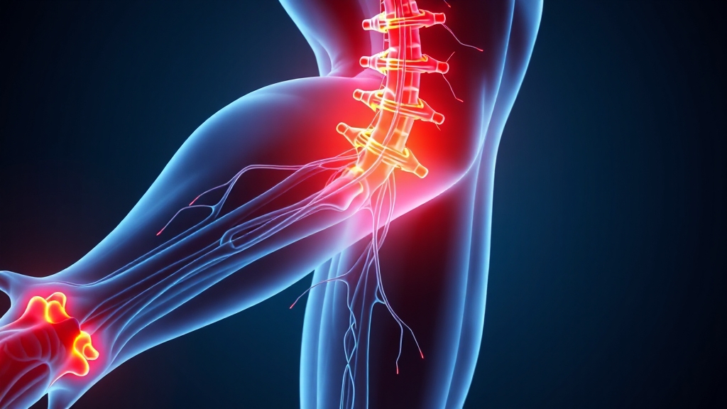 다리 저림, 허리디스크 때문일까? (realistic 스타일)