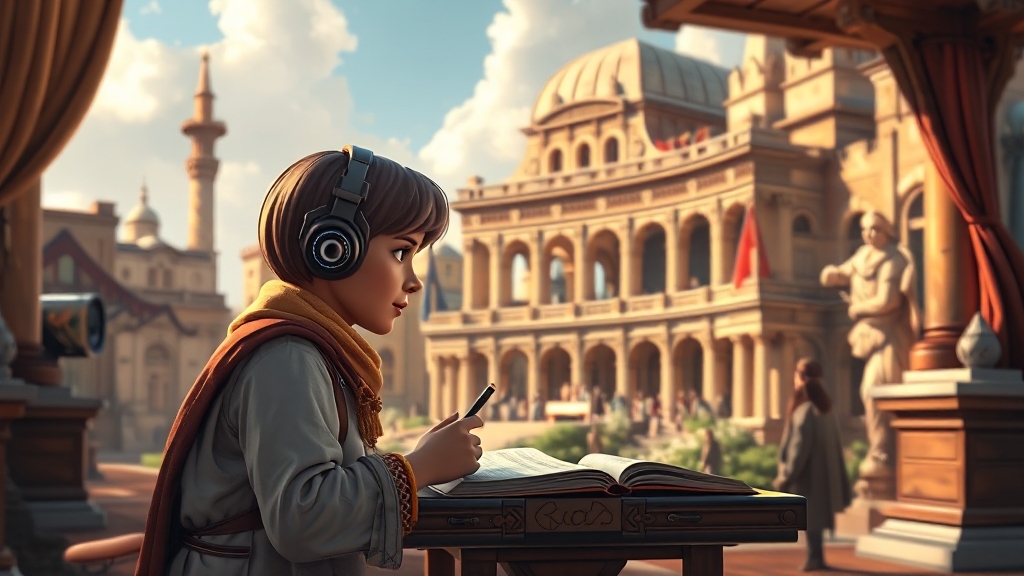 중/고등학생을 위한 학습 도구 (realistic 스타일)