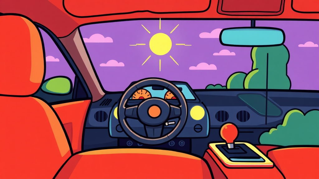 운전자보험, 왜 필요할까? (cartoon 스타일)