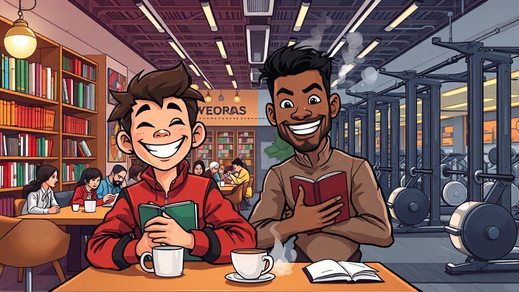 남성 유형 이해: 에겐남, 테토남 (cartoon 스타일)