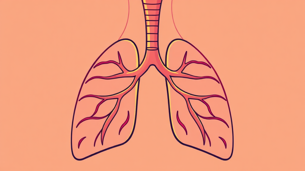 천식 관리의 중요성: 증상 완화와 삶의 질 향상 (cartoon 스타일)