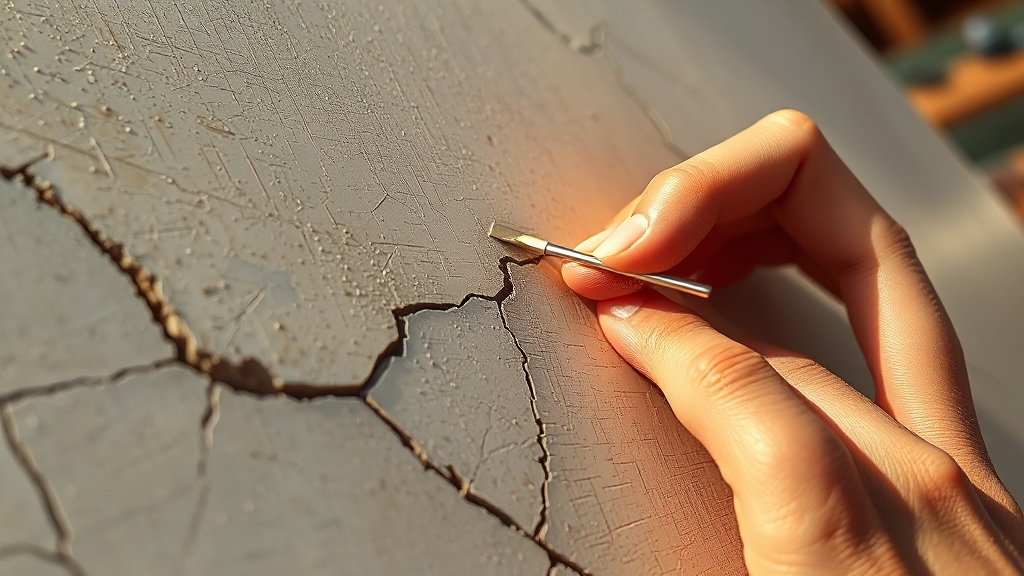 금 간 부위, 꼼꼼 점검 & 준비 (illustration 스타일)