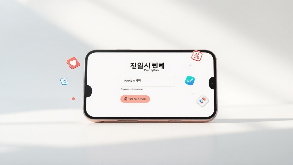모바일 발급, 초간단! (realistic 스타일)