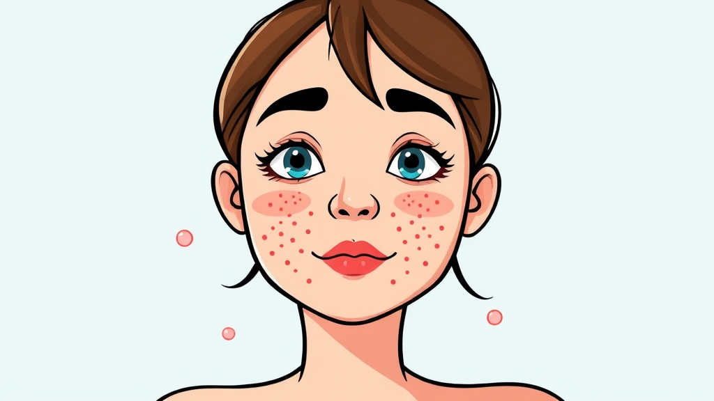 부위별 뾰루지 관리법 (cartoon 스타일)