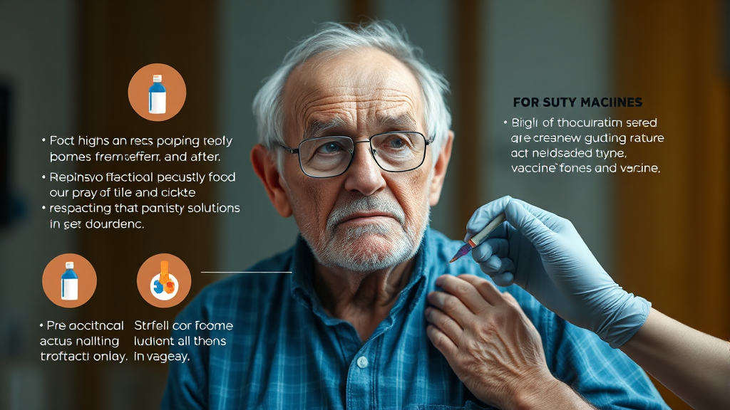 접종 전후 주의사항 및 궁금증 해결 (realistic 스타일)