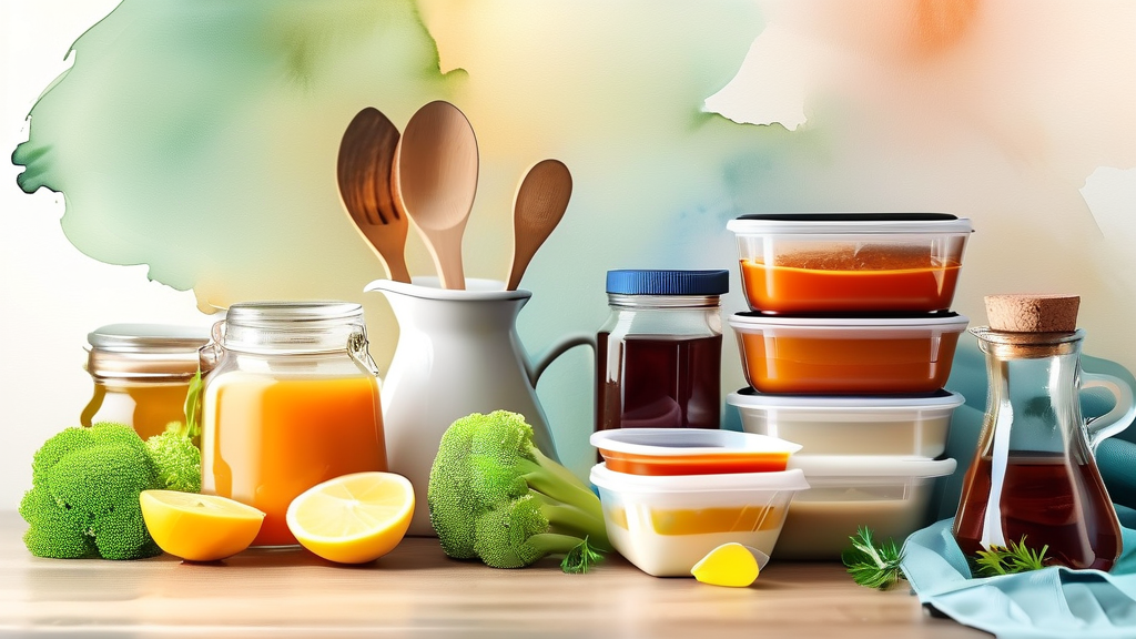 음식물 쓰레기, 올바르게 줄이는 방법 (watercolor 스타일)