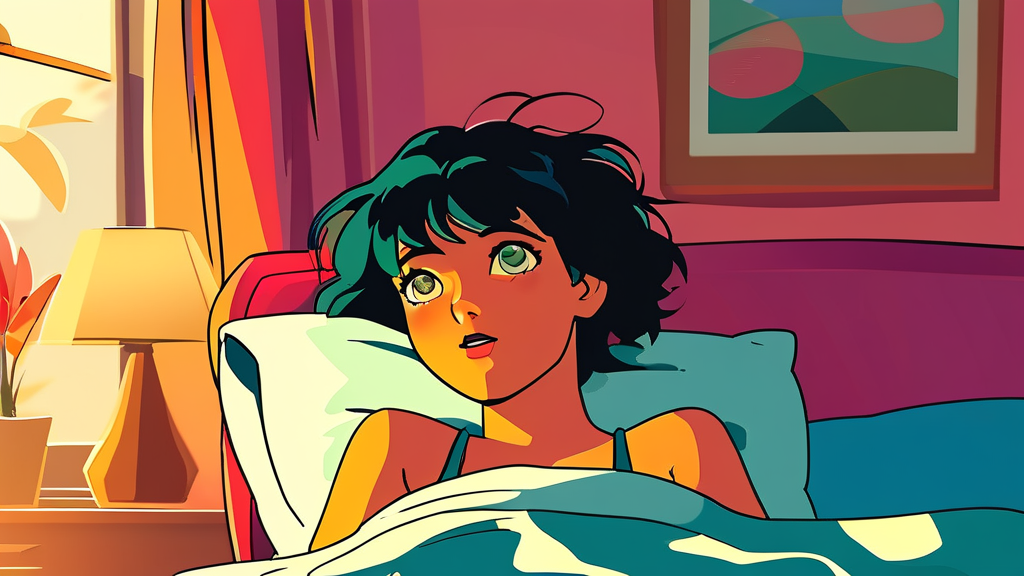 피로와 스트레스, 눈밑 떨림의 주범? (cartoon 스타일)