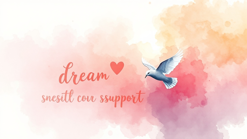 꿈을 향한 도전을 응원하며 (watercolor 스타일)