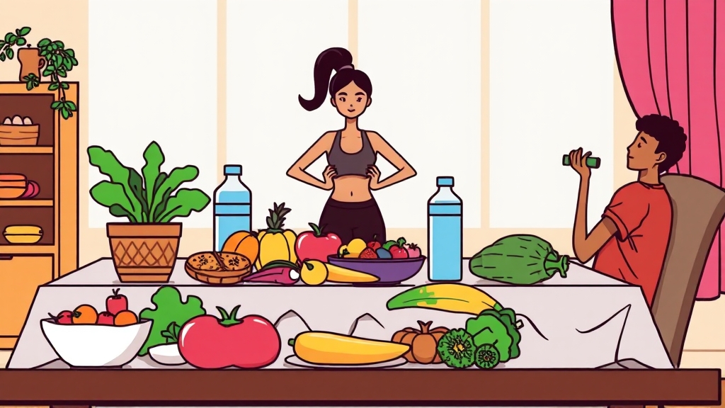 염증 수치 관리 꿀팁 (cartoon 스타일)