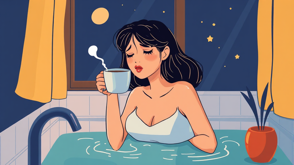 잦은 소변, 생활 습관으로 완화! (illustration 스타일)